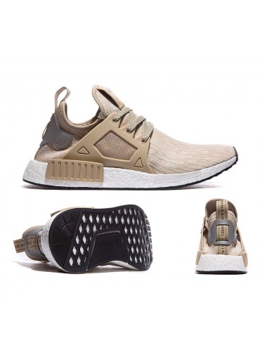 Adidas NMD XR1 Primeknit Trainer - Linen, Metallic Silver and Core Black